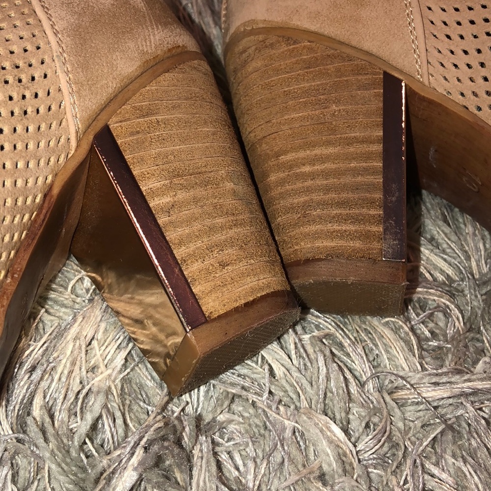 Call It Spring Tan Mesh Detail Booties (Size 10) - image 3